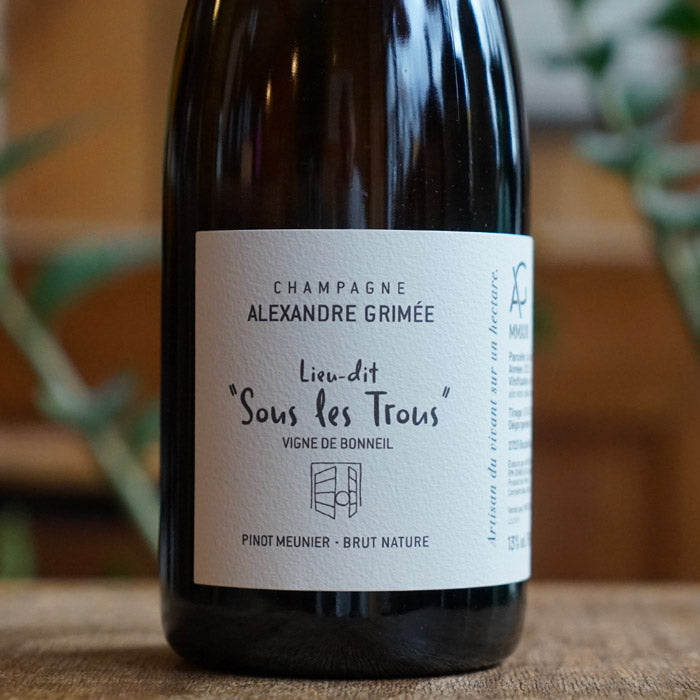 Sous les Trous 2022 - Champagne Alexandre Grimée
