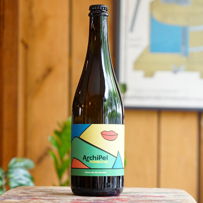 Kombucha figuier 75cl - Archipel Kombucha