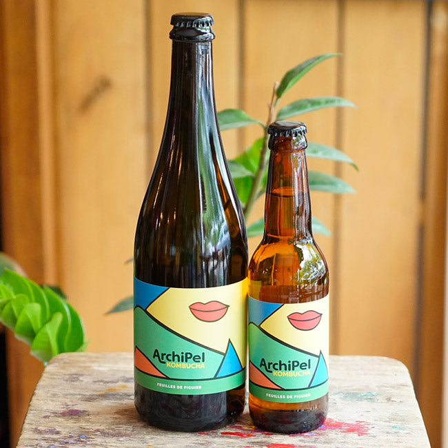 Kombucha figuier 75cl - Archipel Kombucha