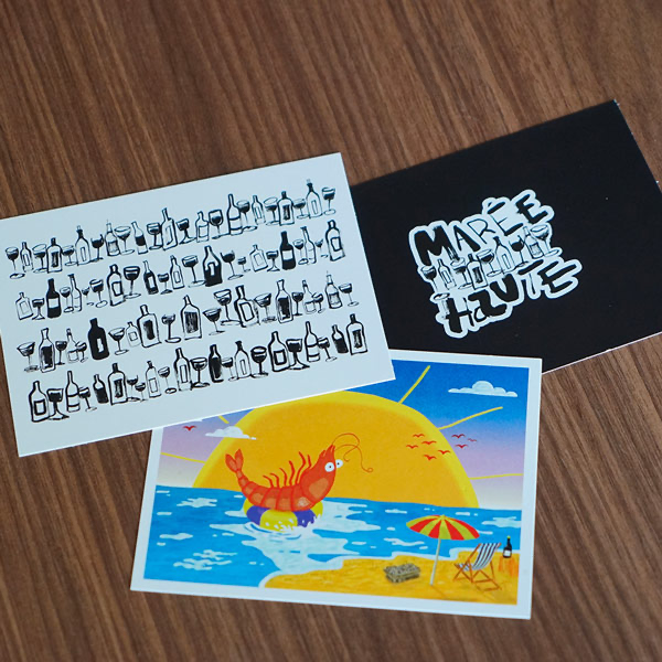 Pack de 3 cartes postales - Marée Haute